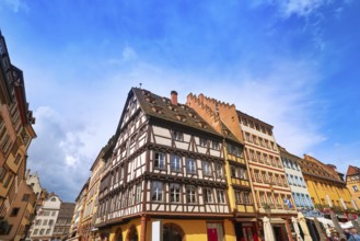Strasbourg city facades in Alsace France