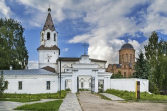 View of Church of St. Barbara the Great Martyr and Peter and Paul Church, Smolensk, Russia, Europe