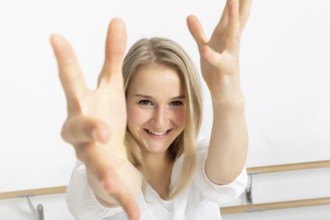 An image of a female dancer in action
