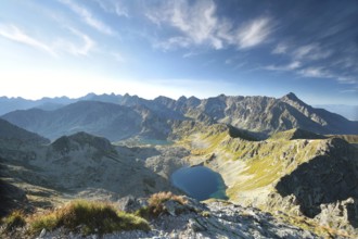 Valley of Five Ponds in the Tatra Mountains at sunrise, Poland, Europe