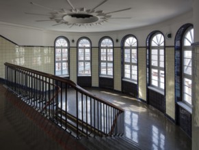 Hamburg Kontorhaus CHILEHAUS, built 1922-24 by Fritz Höger, staircase on the top floor