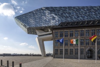 Antwerp, Port House. Port House former fire brigade barracks today harbour administration extension