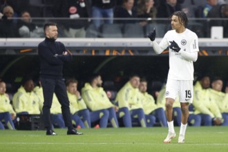 Football, Europa League, Round of 16 second leg, 2024/2025, Eintracht Frankfurt vs. Ajax Amsterdam,