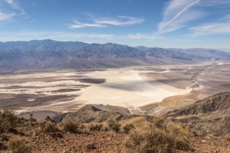Great view from Dante's View over the Badwater Basin, Death Valley in the USA