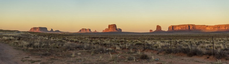 Sunset over famous Monument Valley, Navajo Nation, USA, North America