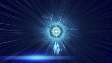 An illustration of a time warp tunnel