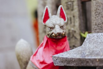 Kyoto, Japan - May 15 2019: Fushimi Inari Shrine in Kyoto, Japan. One of the largest tourist