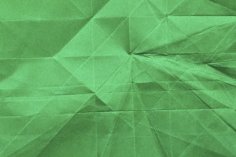 Crumpled paper green texture