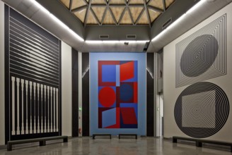 Aix en Provence, Vasarely MuseumBuilt 1973-76. op-art wall installations around 1975 v l n r Object