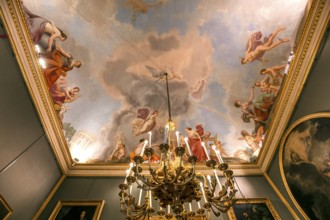 FLORENCE, ITALY, OCTOBER 28, 2015 : interiors and architectural details of Palazzo Pitti, october