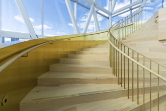 Interior view of the observation tower, Montreal, Province of Quebec, Canada, North America