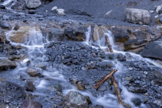 Small rapids on the Schiabach, Parsenn, Davos, Graubünden, Switzerland, Europe