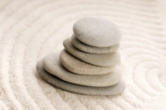 Zen. Stone and sand, poland