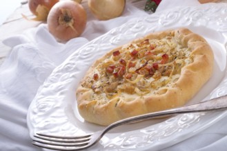 Onion tart and Federweisser (Nouveau)
