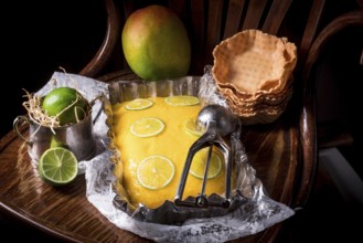 Mango lime ice