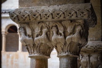 Cloister of Santo Domingo de Silos, Burgos province, Spain, Europe