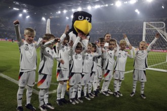 Run-in children in front of the UEFA Nations League match: Germany v Bosnia-Herzegovina, Freiburg,
