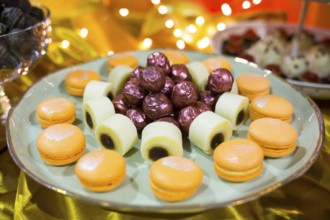 Circular cake macaron or macaroon is a sweet meringue-based confection. Extremely tasty and