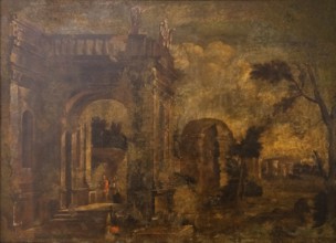 Ruins, 18th century, Pere Onofre Cotto, oil on canvas, Museu de Majorca, Palma, Majorca, Spain,