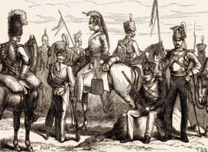 British military uniforms, 19th century, From British Battles on Land and Sea, by James Grant