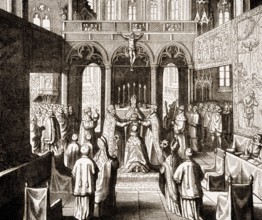 Coronation of Emperor Matthias von Habsburg, 1612, Frankfurt, Germany, Europe