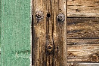 Wooden door, plank face