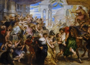 Peter Paul Rubens, The Rape of the Sabine Women, oil on canvas, National Gallery, London, England,