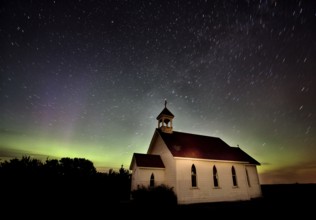 Northern Lights Canada green and purple Saskatchewan