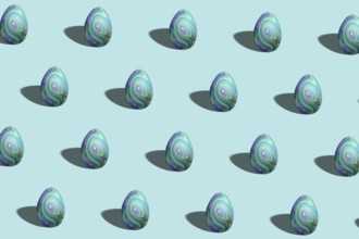 Colorful Easter egg pattern made, Happy Easter, Minimal Easter concept