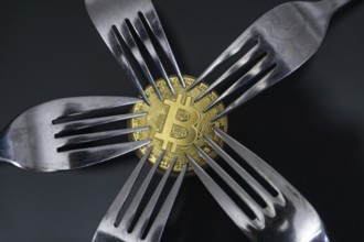 Bitcoin getting New Hard Fork Change, Physical Golden Crytocurrency Coin under the fork, Blockchain