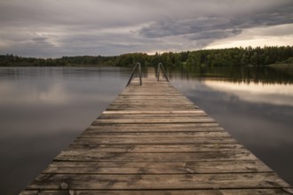 Evening atmosphere at Lake Simssee in Chiemgau, Bavaria