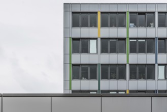Trier, Rhineland-Palatinate, Germany, 04 15 2019, Abstract rectangular view of modern office