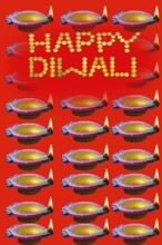 Diwali greeting card, Mumbai, Maharashtra, India, Asia