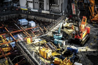 High -rise building construction site. Shooting Location: Yokohama-city kanagawa prefecture