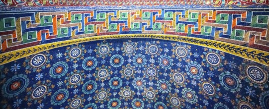RAVENNA, ITALY, CIRCA AUGUST 2020: historic byzantine mosaic in Saint Vitale Basilica