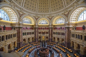 WASHINGTON, USA, AUGUST 13, 2022, Inside the Library of Congress in Washington DC, USA, North