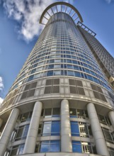 Modern Bank Skyscraper - HDR version, Frankfurt, Hesse, Germany Frankfurt, Germany, Europe