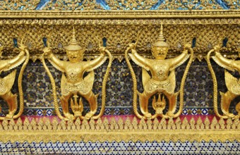 Temple decoration in grand palace of bangkok thailand
