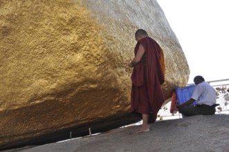 Golden rocks in myanmar