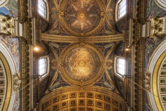 London, United Kingdom, May 12, 2019: Inside St Paul's Cathedral in London, interior building