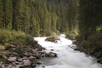 Cascades at the Krimml Waterfalls, Austria, Europe