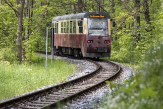 Selketalbahn railcar near Harzgerode