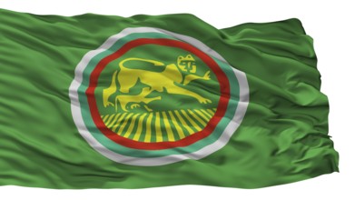 Stara Zagora City Flag, Country Bulgaria, Isolated On White Background
