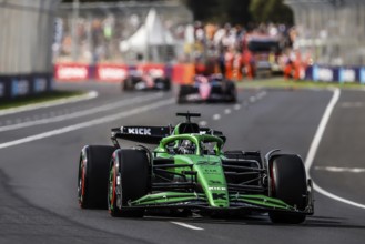 MELBOURNE, AUSTRALIA - MARCH 14: Nico Hulkenberg of Germany drives the Stake F1 Team Kick Sauber