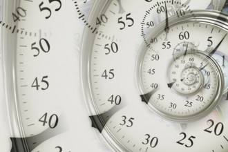 Droste effect background. Abstract design for concepts related to time, deadline and business