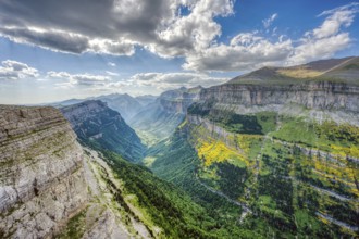 The beautiful Ordesa Valley in the Spanish Pyrenees