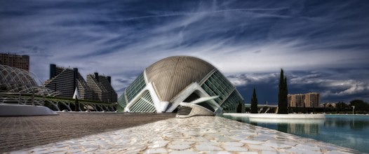 The Ciudad de las Artes y de las Ciencias is a science centre in Valencia. It was built between
