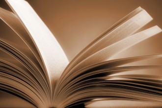 Composition with glasses and books on the table