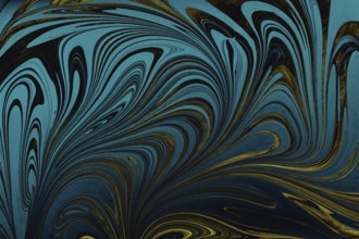 Ebru marbling handmade art, traditional Ebru technique. abstract background of marble liquid ink