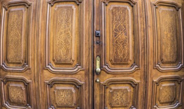 Original freemasonry door in Italy - authentic door, more than 200 years old